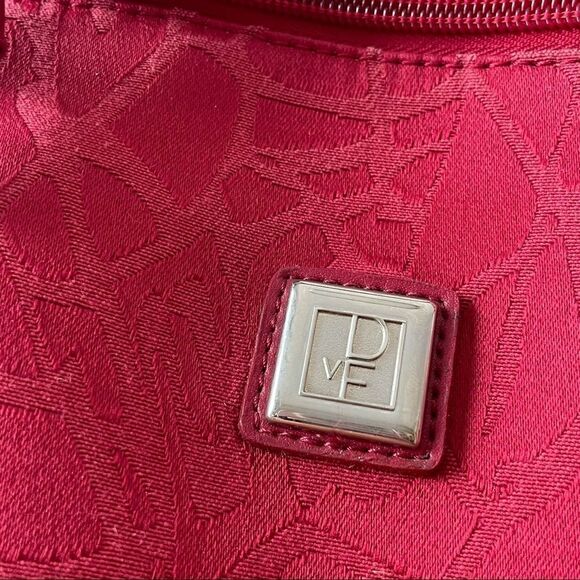 DvF Weekender Bag - Red Diane von Furstenburg Tote - Picture 4 of 12